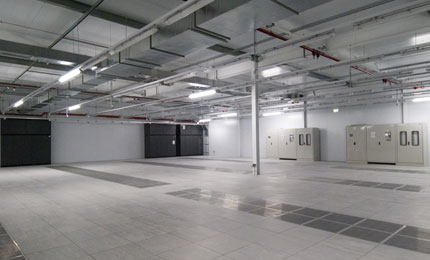 Spray humidifiers at Fujitsu low energy data centre
